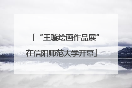 “王璇绘画作品展”在信阳师范大学开幕