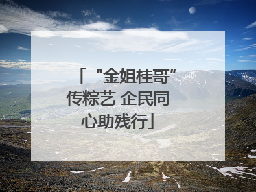 “金姐桂哥”传粽艺 企民同心助残行