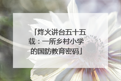 烽火讲台五十五载：一所乡村小学的国防教育密码