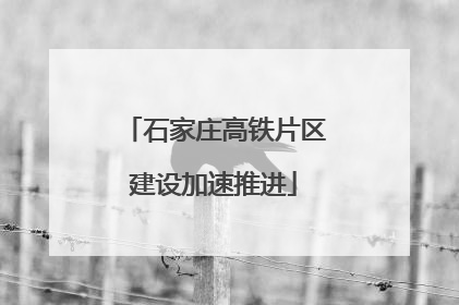 石家庄高铁片区建设加速推进