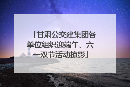 甘肃公交建集团各单位组织迎端午、六一双节活动掠影