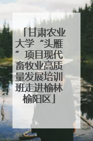 甘肃农业大学“头雁”项目现代畜牧业高质量发展培训班走进榆林榆阳区