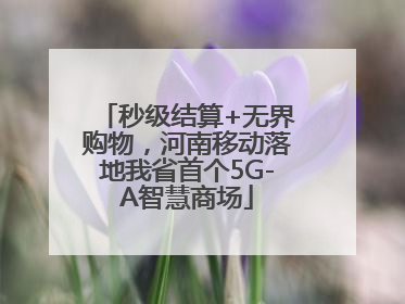 秒级结算+无界购物，河南移动落地我省首个5G-A智慧商场