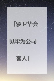 罗卫华会见华为公司客人