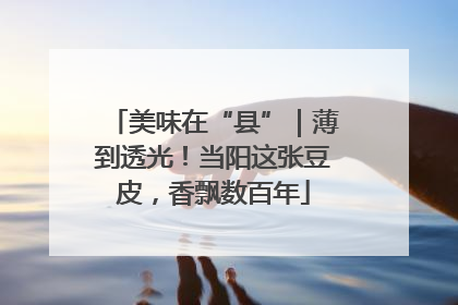 美味在“县”｜薄到透光！当阳这张豆皮，香飘数百年