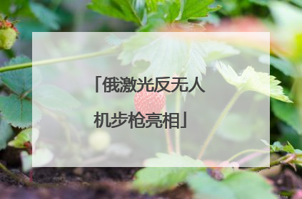 俄激光反无人机步枪亮相