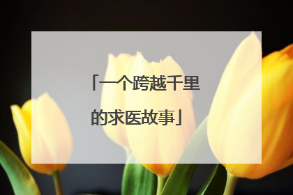 一个跨越千里的求医故事