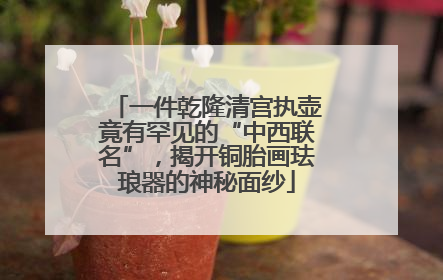 一件乾隆清宫执壶竟有罕见的“中西联名”，揭开铜胎画珐琅器的神秘面纱