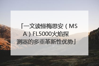 一文读懂梅思安（MSA）FL5000火焰探测器的多重革新性优势