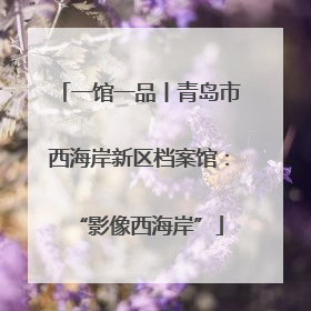 一馆一品丨青岛市西海岸新区档案馆：“影像西海岸”