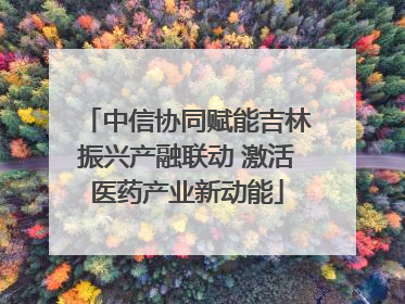 中信协同赋能吉林振兴产融联动 激活医药产业新动能