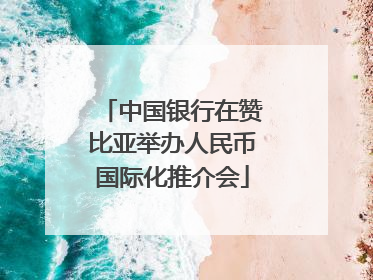 中国银行在赞比亚举办人民币国际化推介会