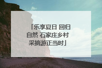 乐享夏日 回归自然 石家庄乡村采摘游正当时