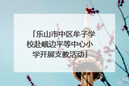 乐山市中区牟子学校赴峨边平等中心小学开展支教活动