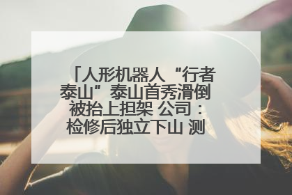 人形机器人“行者泰山”泰山首秀滑倒被抬上担架 公司：检修后独立下山 测试就是为暴露问题