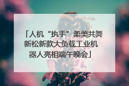 人机“执手”柔美共舞 新松新款大负载工业机器人亮相端午晚会