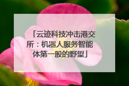 云迹科技冲击港交所：机器人服务智能体第一股的野望