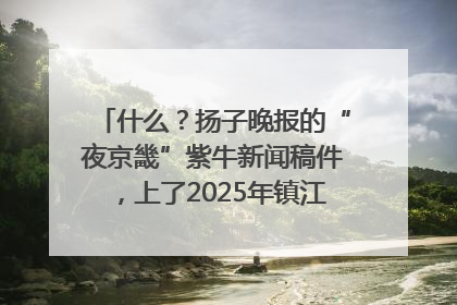 什么？扬子晚报的“夜京畿”紫牛新闻稿件，上了2025年镇江中考模拟卷！