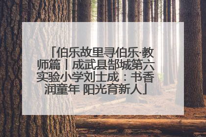 伯乐故里寻伯乐·教师篇丨成武县郜城第六实验小学刘士成：书香润童年 阳光育新人
