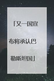 又一国宣布将承认巴勒斯坦国