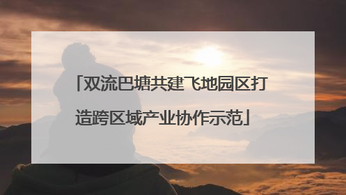 双流巴塘共建飞地园区打造跨区域产业协作示范