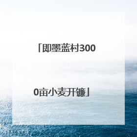 即墨蓝村3000亩小麦开镰