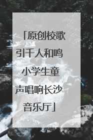 原创校歌引千人和鸣 小学生童声唱响长沙音乐厅