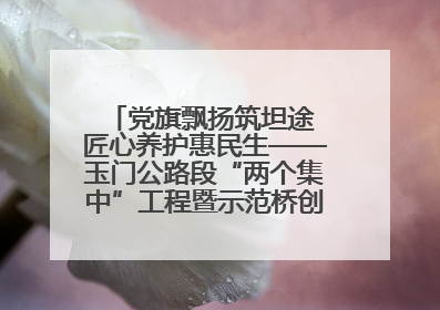 党旗飘扬筑坦途 匠心养护惠民生——玉门公路段“两个集中”工程暨示范桥创建项目圆满收官