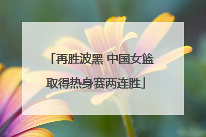 再胜波黑 中国女篮取得热身赛两连胜