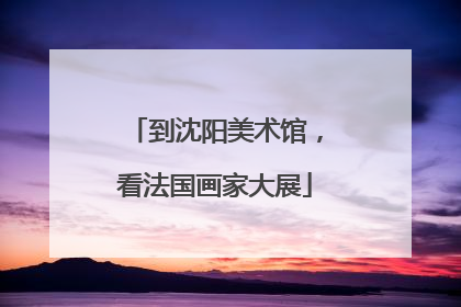 到沈阳美术馆，看法国画家大展
