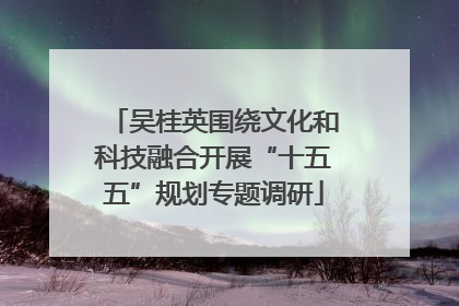 吴桂英围绕文化和科技融合开展“十五五”规划专题调研