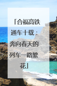 合福高铁通车十载：奔向春天的列车一路繁花
