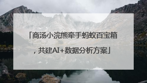 商汤小浣熊牵手蚂蚁百宝箱，共建AI+数据分析方案