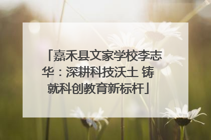 嘉禾县文家学校李志华：深耕科技沃土 铸就科创教育新标杆