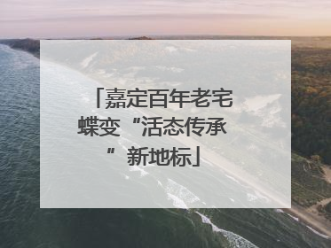 嘉定百年老宅蝶变“活态传承”新地标