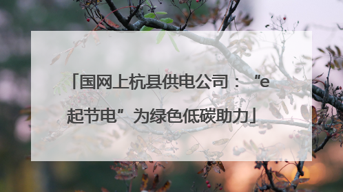 国网上杭县供电公司：“e起节电”为绿色低碳助力