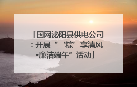 国网泌阳县供电公司：开展“‘粽’享清风 •廉洁端午”活动