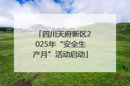 四川天府新区2025年“安全生产月”活动启动