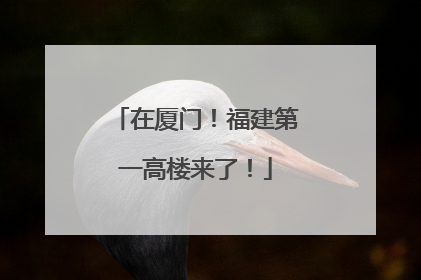 在厦门！福建第一高楼来了！