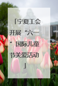 宁夏工会开展“六一”国际儿童节关爱活动