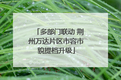 多部门联动 荆州万达片区市容市貌提档升级