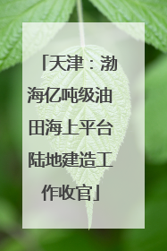 天津：渤海亿吨级油田海上平台陆地建造工作收官
