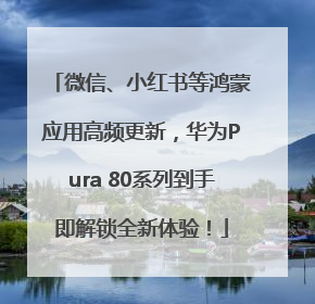 微信、小红书等鸿蒙应用高频更新，华为Pura 80系列到手即解锁全新体验！