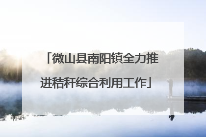 微山县南阳镇全力推进秸秆综合利用工作