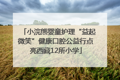 小浣熊婴童护理“益起微笑”健康口腔公益行点亮西藏12所小学