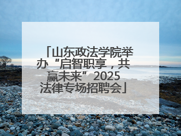 山东政法学院举办“启智职享，共赢未来”2025法律专场招聘会