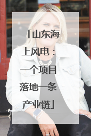 山东海上风电：一个项目落地一条产业链