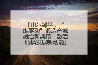 山东邹平：“三维驱动”锻造产城融合新典范，激活城镇发展新动能
