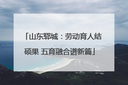 山东郓城：劳动育人结硕果 五育融合谱新篇