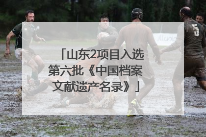 山东2项目入选第六批《中国档案文献遗产名录》